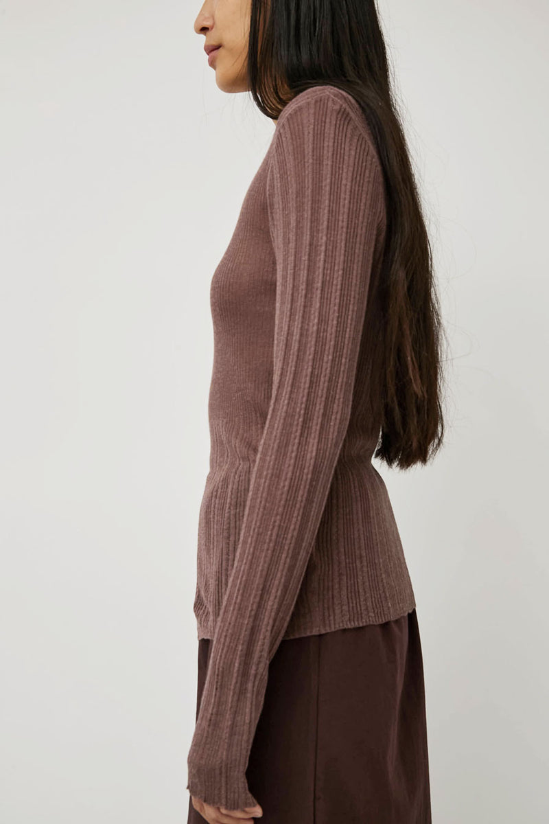 Deiji Studios Open Work Longsleeve in Hazel