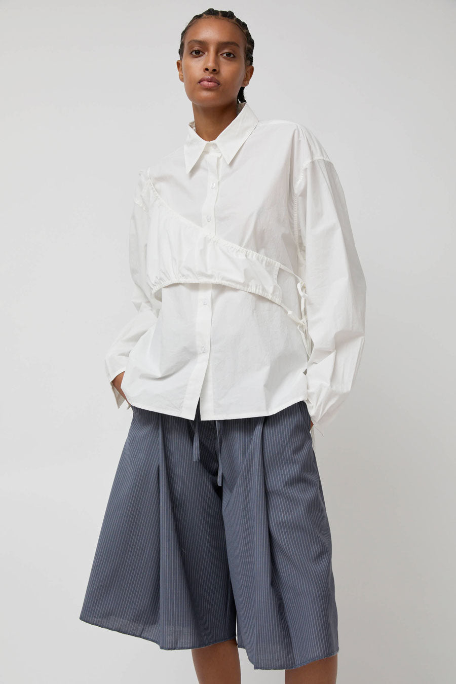 Deiji Studios Sash Shirt in White