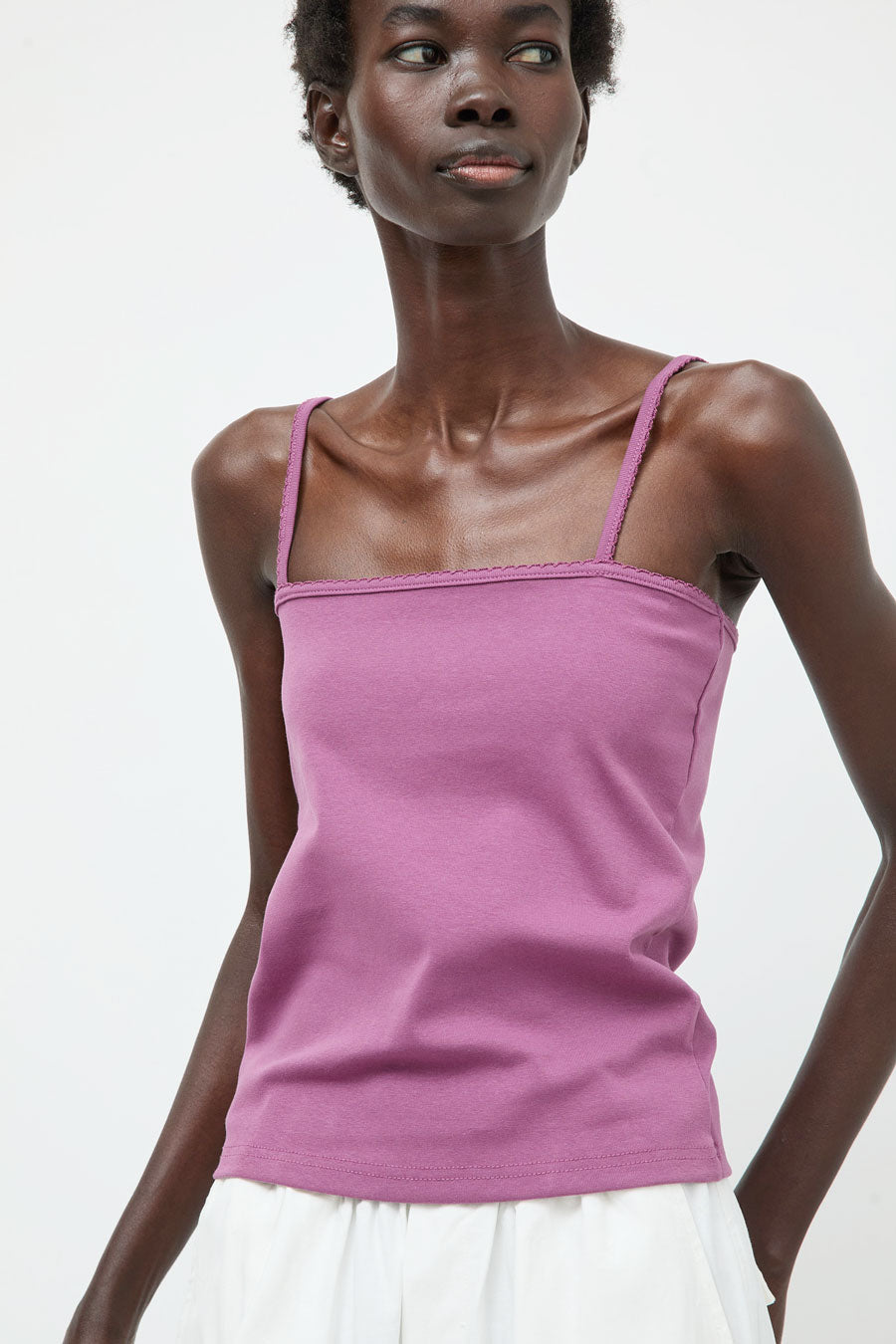 Deiji Studios Scallop Tank in Berry
