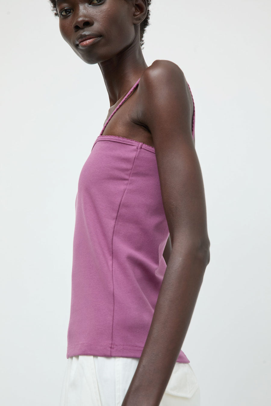 Deiji Studios Scallop Tank in Berry