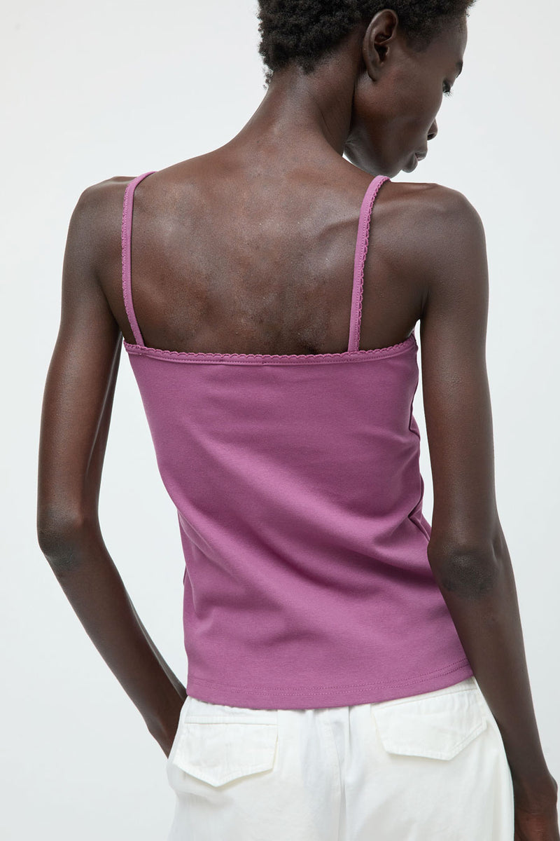 Deiji Studios Scallop Tank in Berry