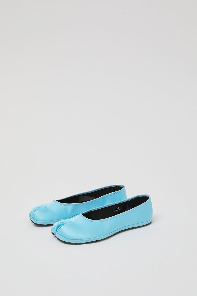 Drogheria Crivellini Fu-Tabi Ballerina in Azure Satin