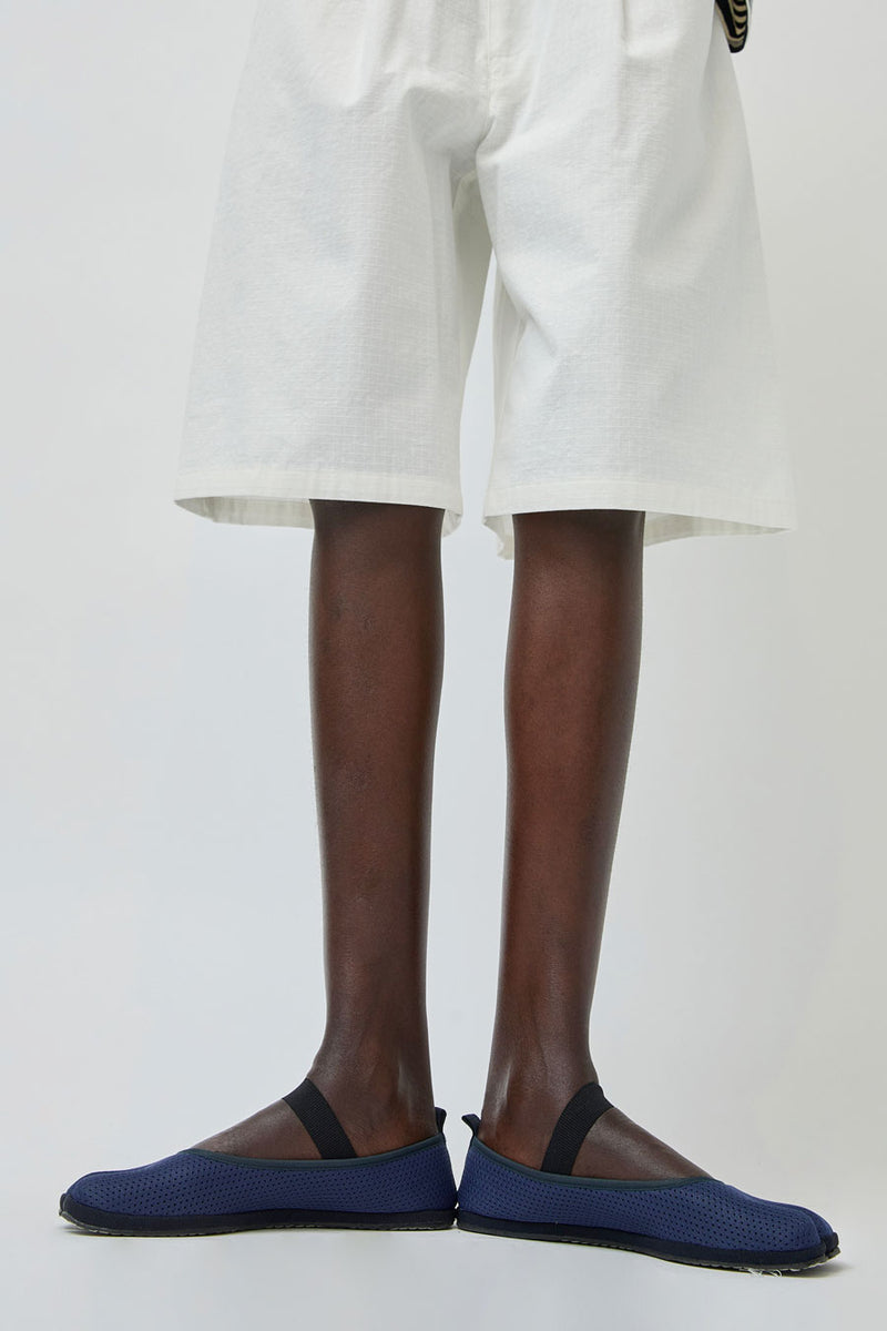 Drogheria Crivellini Fu-Tabi Ballerina in Navy Mesh