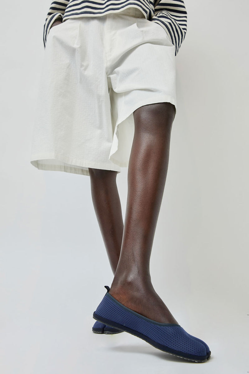 Drogheria Crivellini Fu-Tabi Ballerina in Navy Mesh