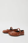 Drogheria Crivellini Fu-Tabi Mary Jane in Brown Faux Croc