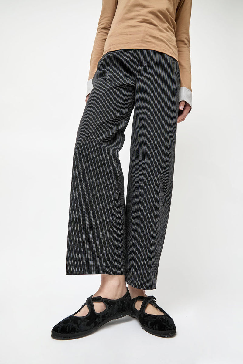 Drogheria Crivellini Nexus Criss Cross Mary Jane in Black Velvet