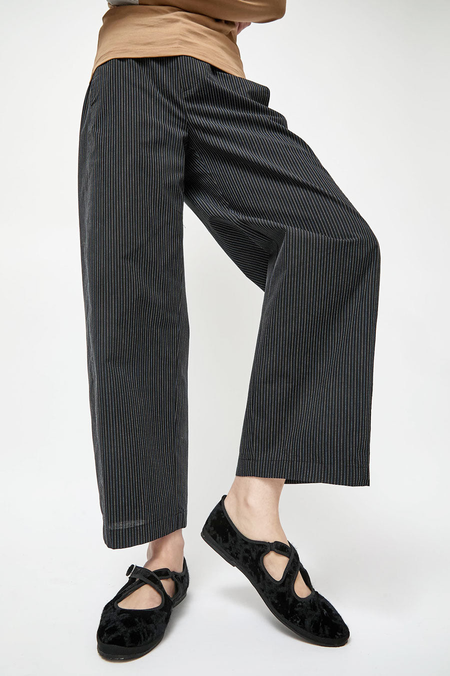 Drogheria Crivellini Nexus Criss Cross Mary Jane in Black Velvet