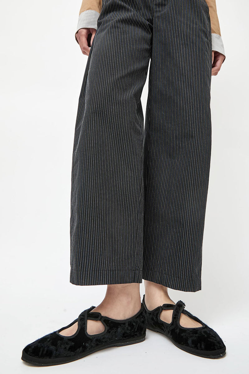 Drogheria Crivellini Nexus Criss Cross Mary Jane in Black Velvet
