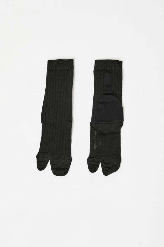 Drogheria Crivellini Viscose Tabi Socks in Black