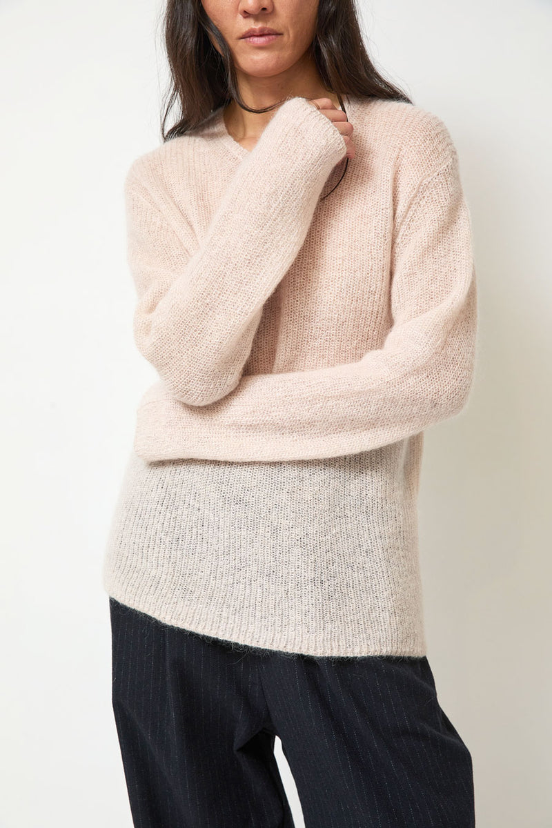 Eleph Mia Sweater in Blush White