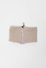 Elmer Fleece Reversible Neck Warmer in Beige and Navy