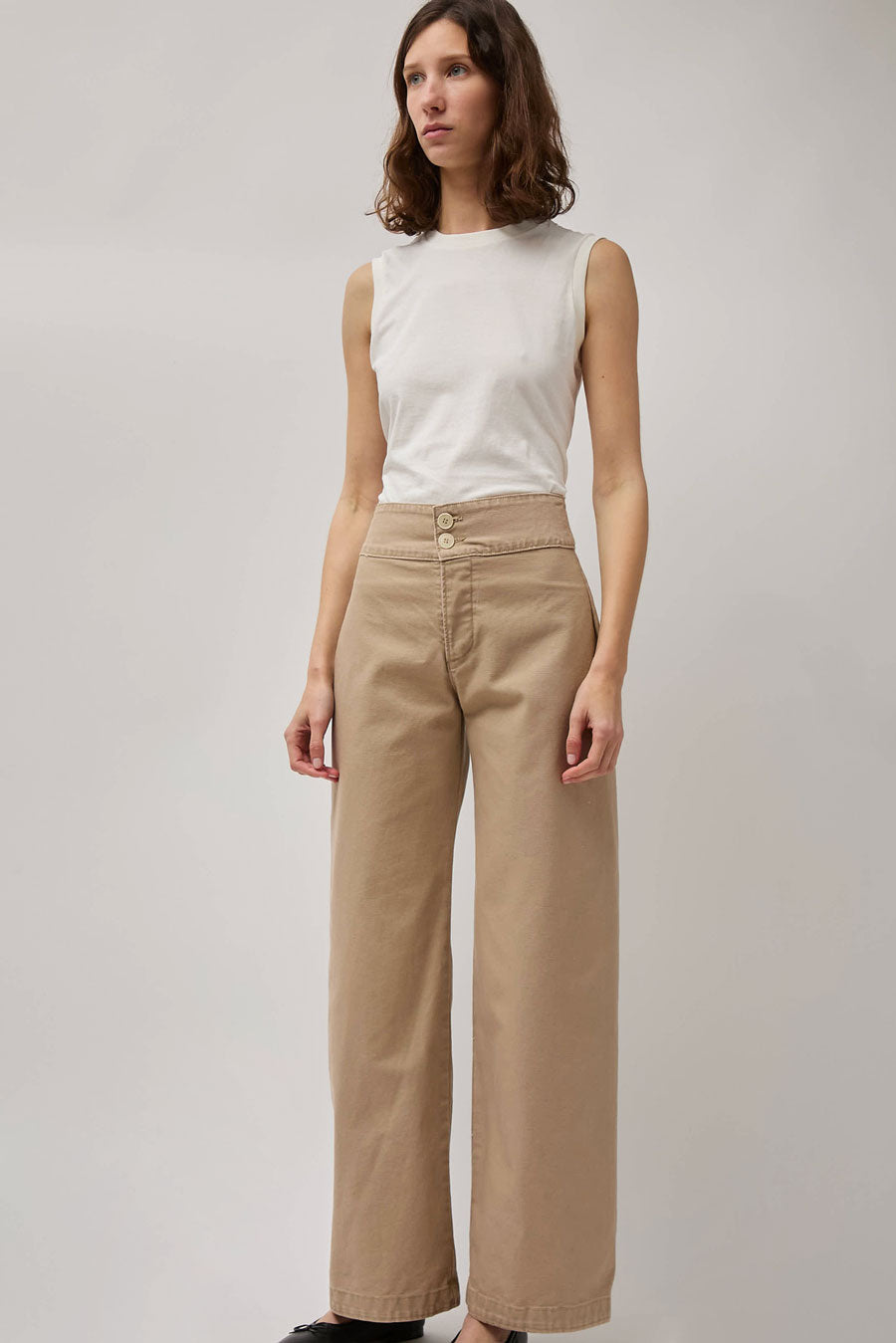 Emma Rothkopf Picnic Pant in Cement