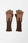 Exquisite J Gloves in Brown with Mocha