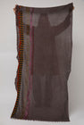 Exquisite J Hand Dyed Scarf with Stripes in Brown