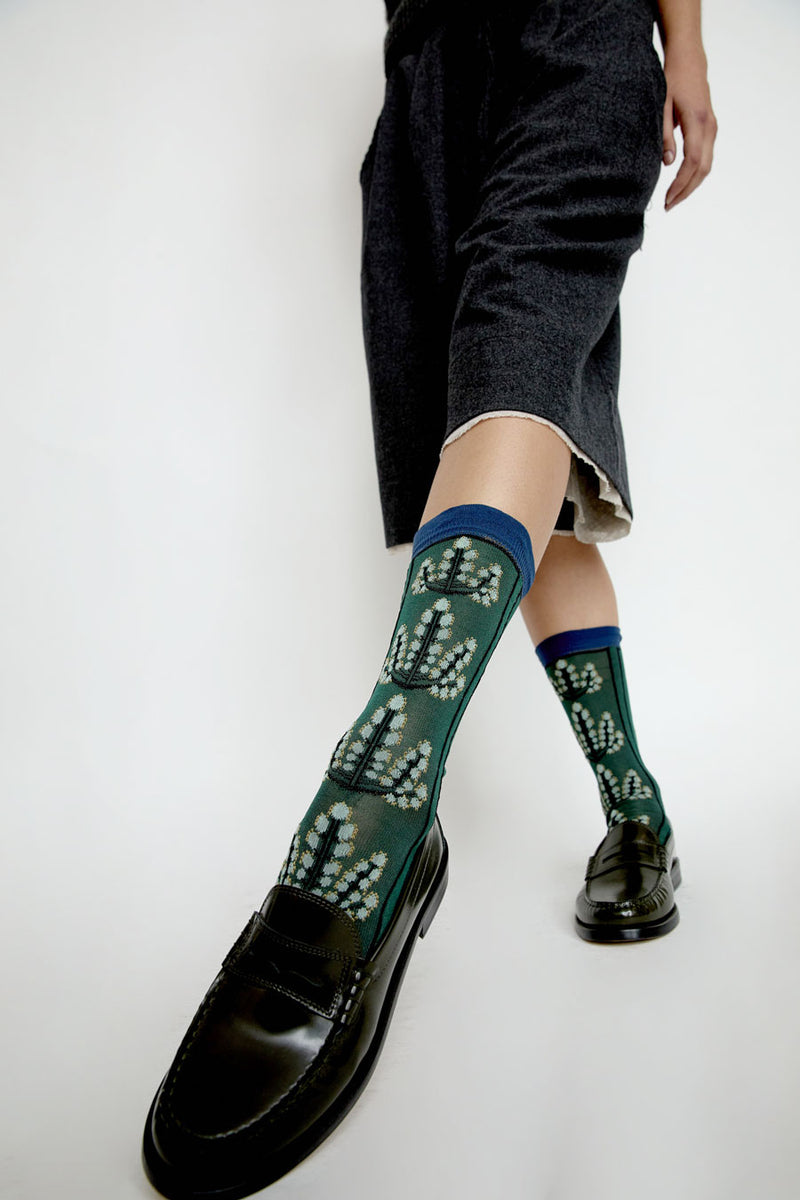 Exquisite J Mughetto Ramage Socks in Bottle