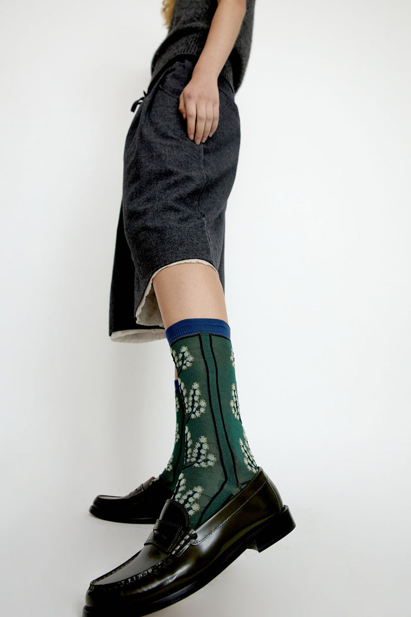 Exquisite J Mughetto Ramage Socks in Bottle