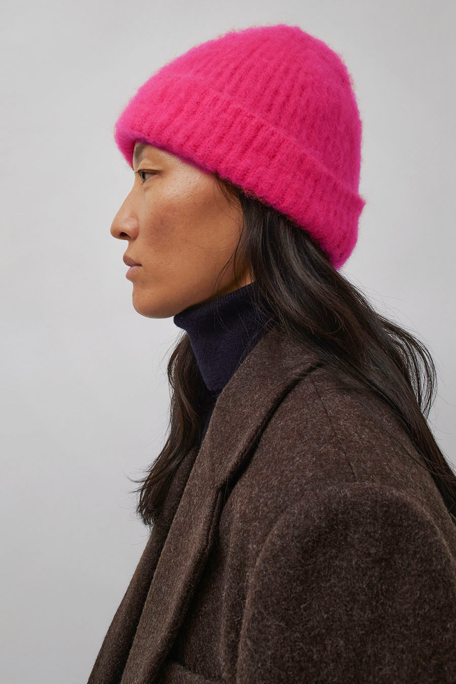 Exquisite J Mohair Beanie in Pink