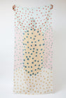 Exquisite J Painted Scarf in Multi Dots Pastel