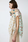 Exquisite J Painted Scarf in Multi Dots Pastel