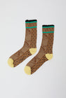 Exquisite J Paolina Jacquard Socks in Beige