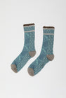 Exquisite J Paolina Jacquard Socks in Grey