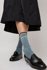 Exquisite J Paolina Jacquard Socks in Grey