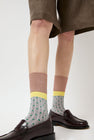 Exquisite J Polka Dot Socks in Grey