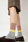 Exquisite J Polka Dot Socks in Grey