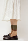 Exquisite J Polka Dot Socks in Mocha