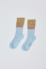 Exquisite J Polka Dot Socks in Sky