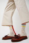 Exquisite J Sheer Dot Print Socks in Mint