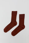 Exquisite J Short Cotton Viscose Socks in Brown