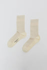 Exquisite J Short Cotton Viscose Socks in Cream