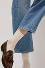 Exquisite J Short Cotton Viscose Socks in Cream