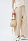 Exquisite J Small Laterna Hemp Basket Bag in Grey and Yellow