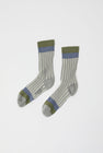 Exquisite J Stripe Socks in Grey