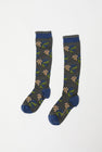 Exquisite J Tall Berries and Flower Socks in Midnight