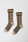 Exquisite J Tapestry Socks in Grey