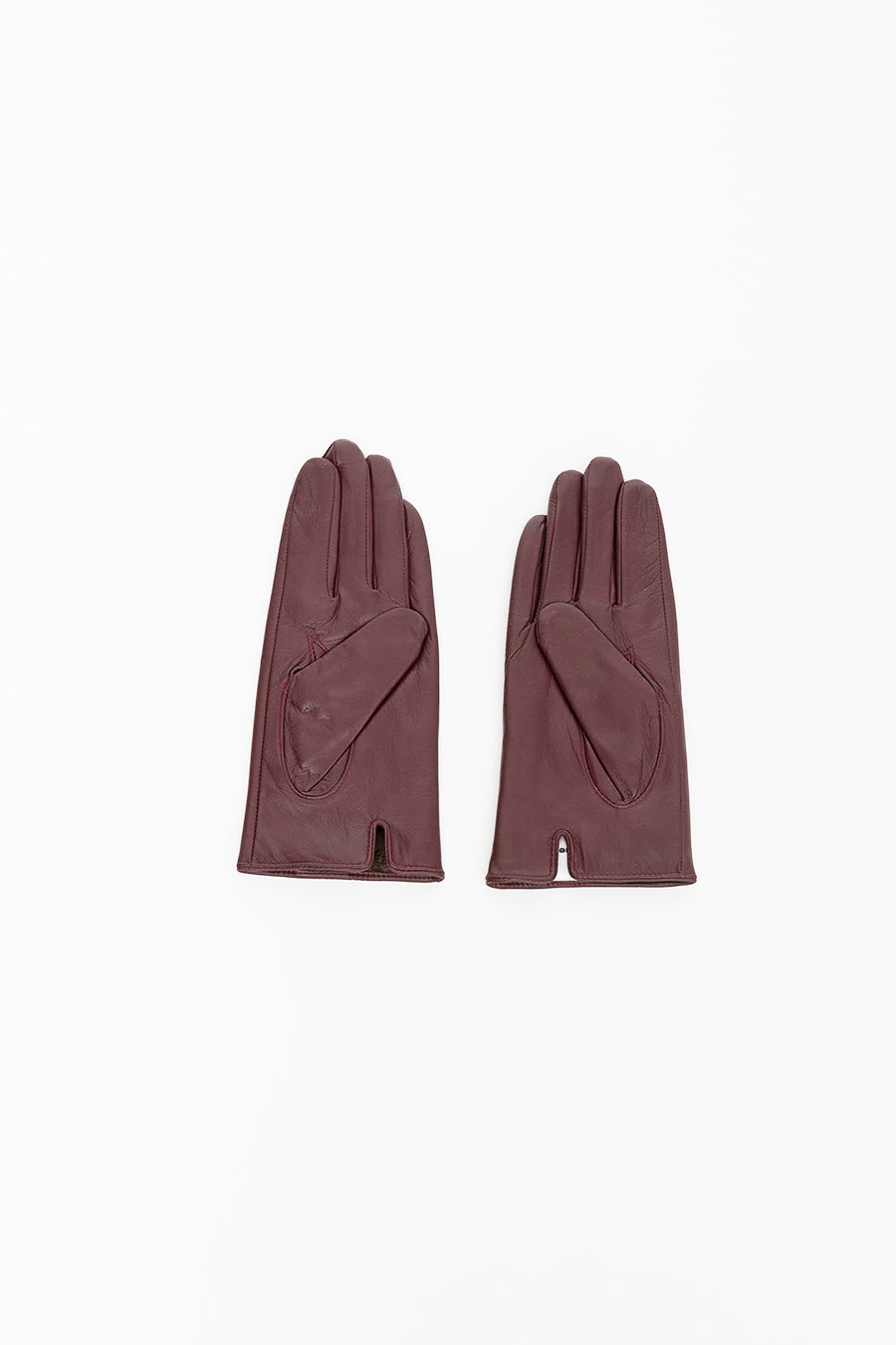 La Piscine Leather Gloves in Bordeaux