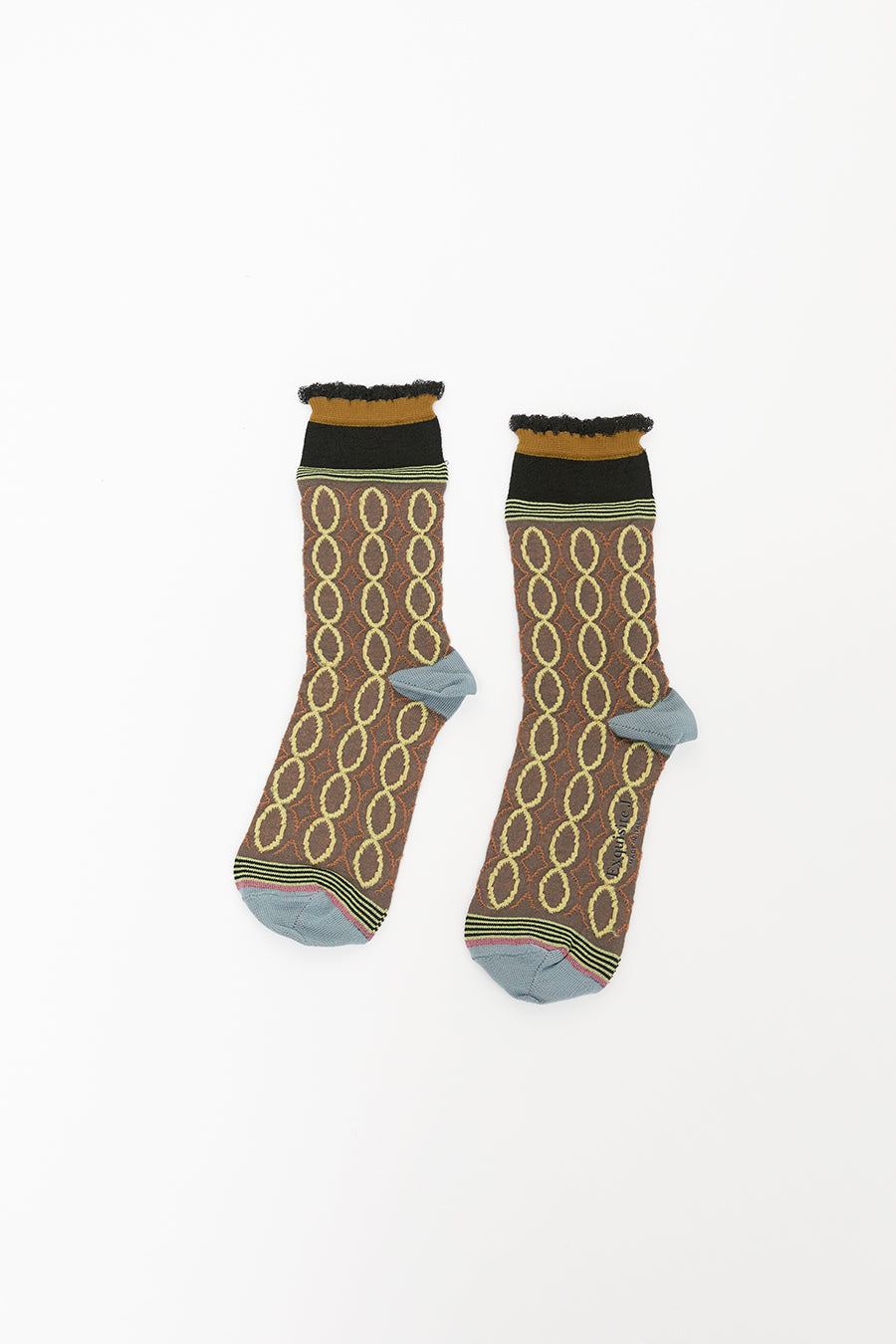 Exquisite J Multi Braid Socks in Bronze