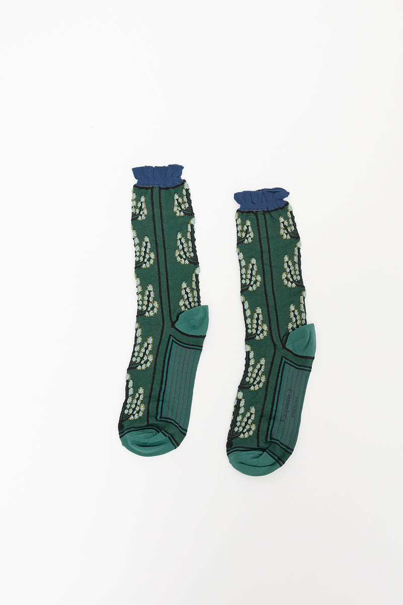 Exquisite J Mughetto Ramage Socks in Bottle