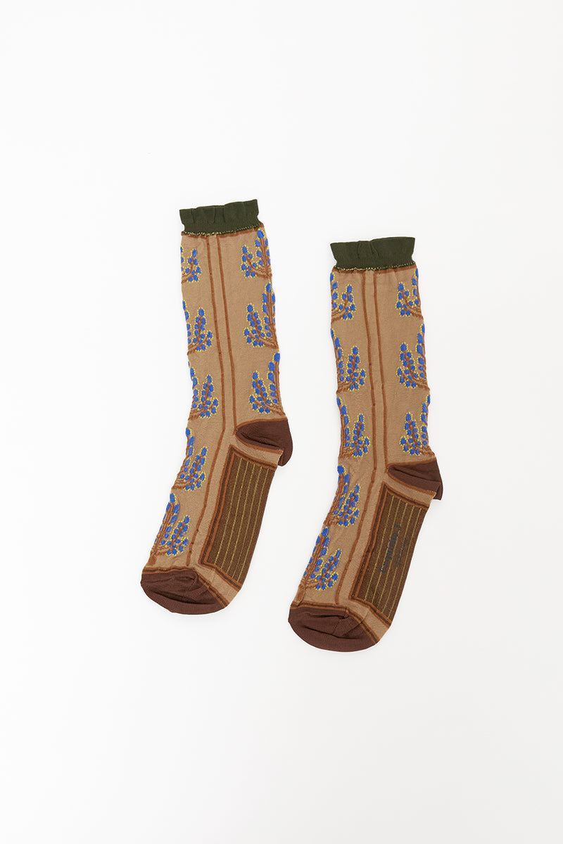 Exquisite J Mughetto Ramage Socks in Sand