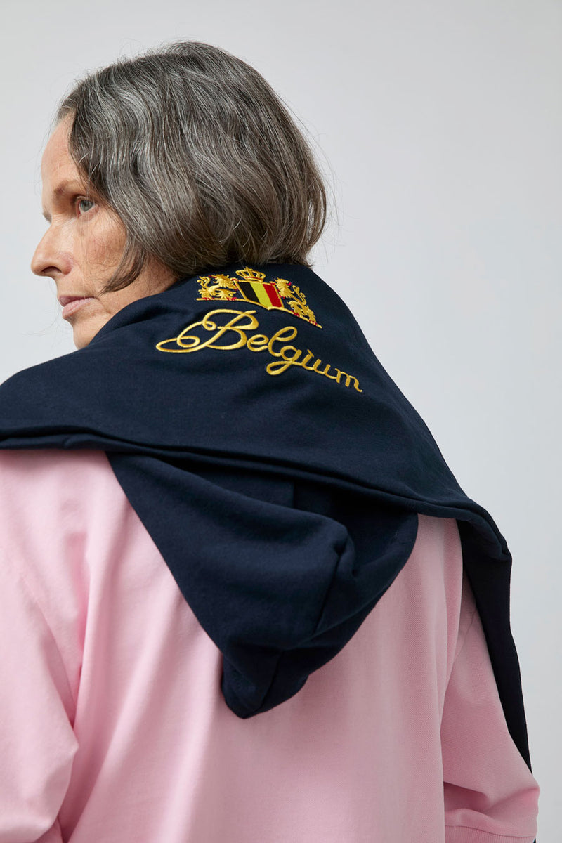 Façon Jacmin Assia Upcycling Sweater Scarf in Dark Blue