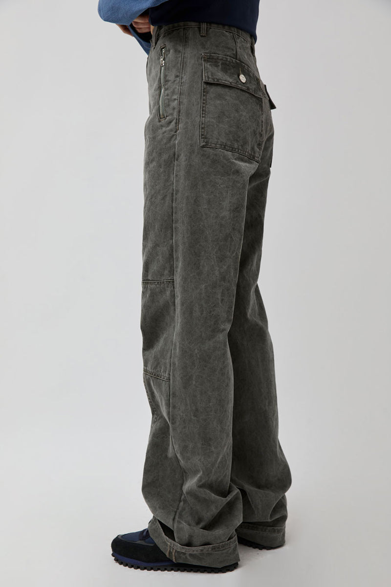 Façon Jacmin Palerma Biker Pant in Grey Olive