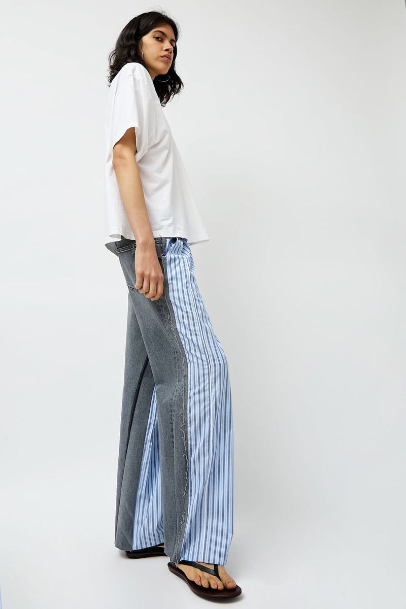 Façon Jacmin Polka 2 in 1 Pants in Blue Stripes