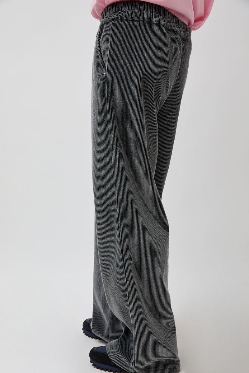 Façon Jacmin Polly Pant in Dark Grey Corduroy