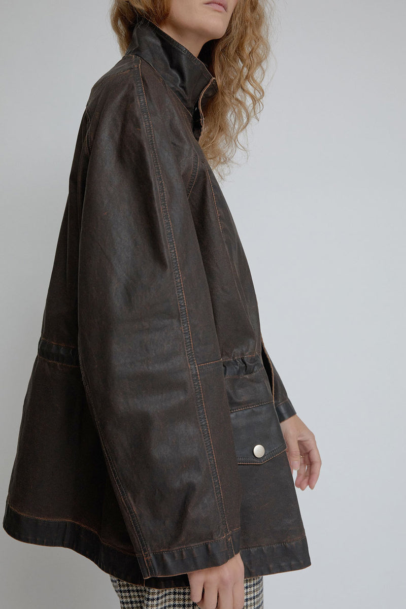 Façon Jacmin Safari Jacket in Brown