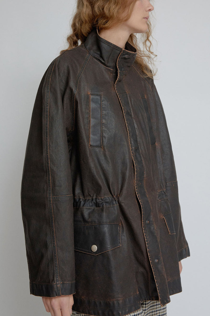 Façon Jacmin Safari Jacket in Brown