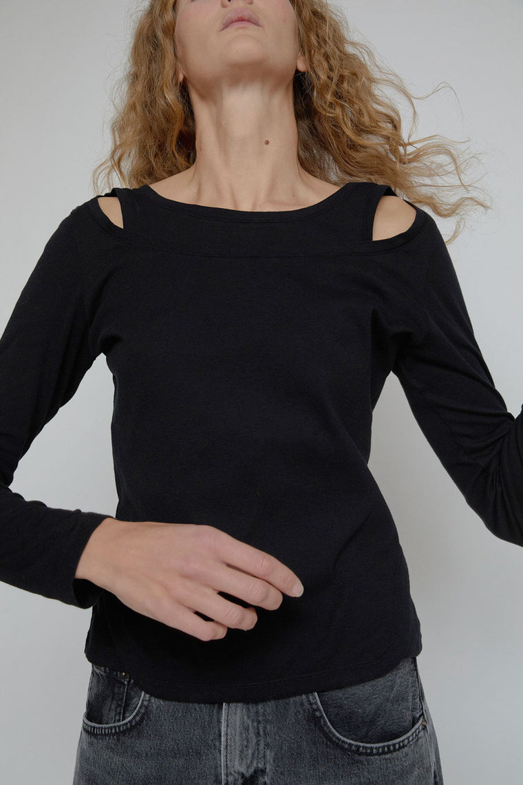 Façon Jacmin Tilda 2 in 1 Top in Black