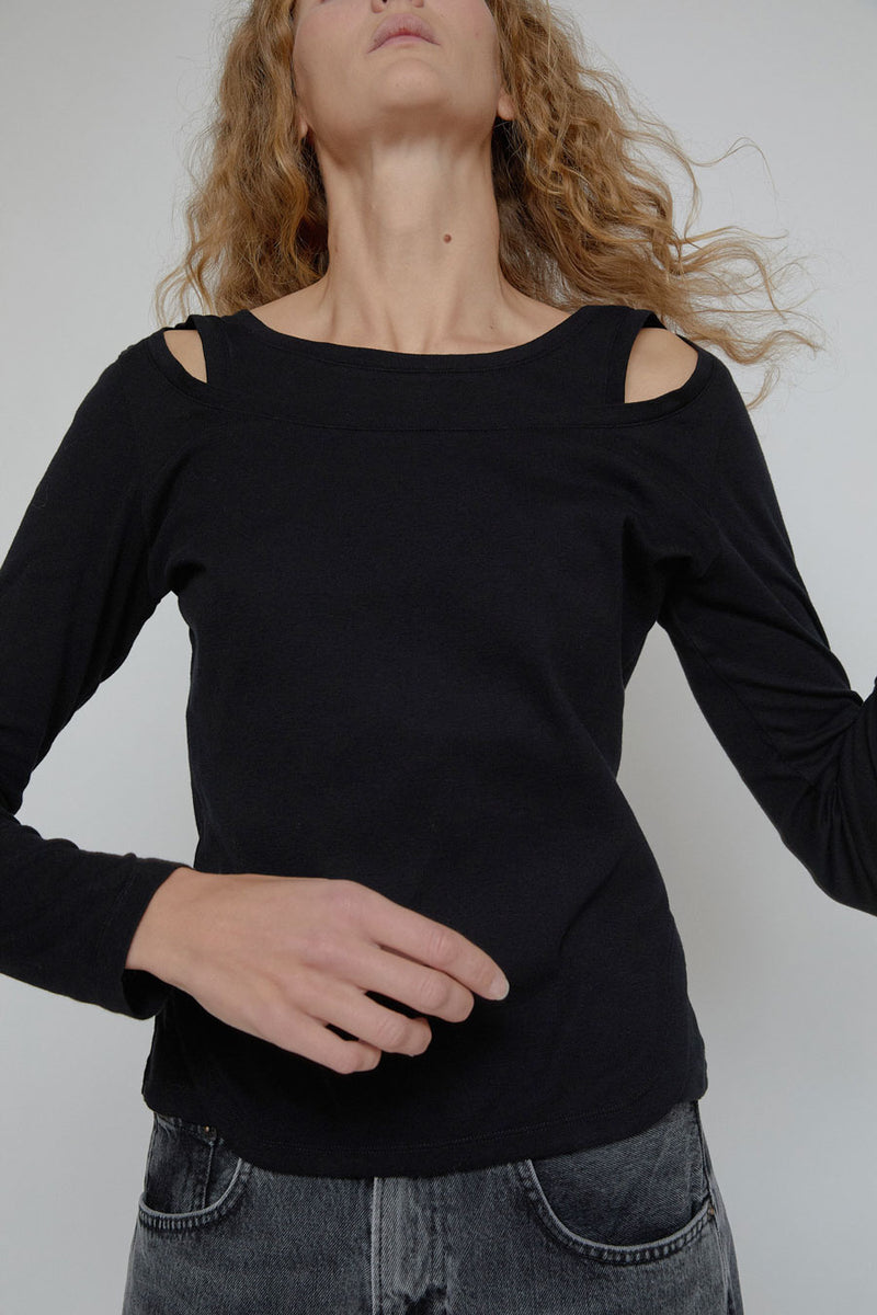 Façon Jacmin Tilda 2 in 1 Top in Black